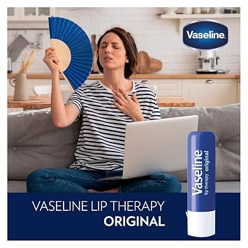 Vaseline Lip Therapy Original 8-Pack Lip Moisturizer for Dry, Cracked Lips, 0.16 Oz Ea