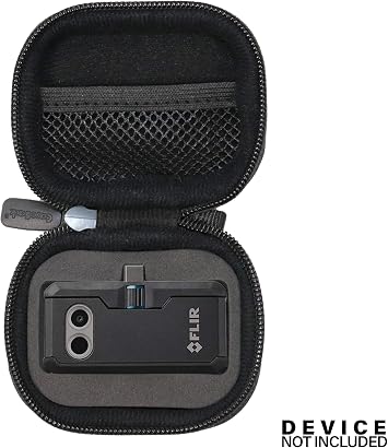 Case compatible with Fluke TC01A 25Hz - iSee Mobile Thermal Camera, Also compatible with FLIR ONE Pro LT, Gen 3, Pro and all generations (Black)