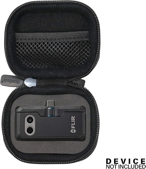 Case compatible with Fluke TC01A 25Hz - iSee Mobile Thermal Camera, Also compatible with FLIR ONE Pro LT, Gen 3, Pro and all generations (Black)