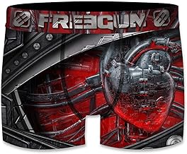 FREEGUN Men's Non-Iron Boxer Shorts, Perfect Fit, Lightweight