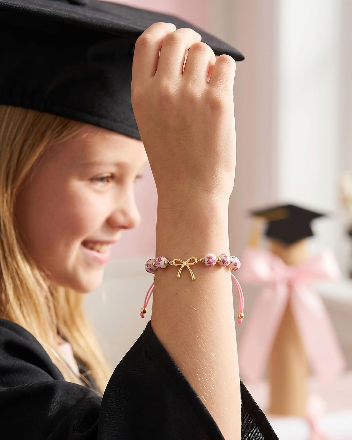 Bow Bracelet Kindergarten 5th 8th Grade Graduation Gifts for Girls