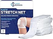 Care Science Elastic Stretch Net, 1 Roll, 5 Yards | Premium First Aid Wound Care, Secures Wound Dressings Firmly & Comfortably in Place
