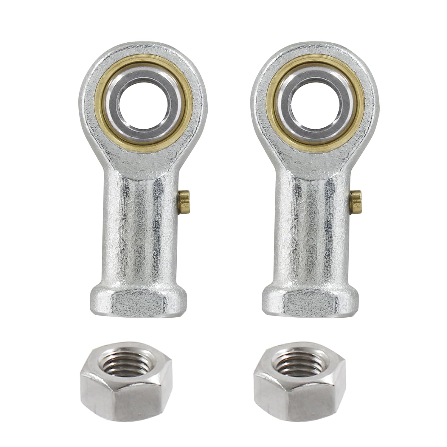 Biaungdo 2 Pcs 304 Stainless Steel PHSB8 Rod End Bearing, 1/2 x 1/2-20 Female Right Hand Heim Joint Rod End Bearing with Jam Nut