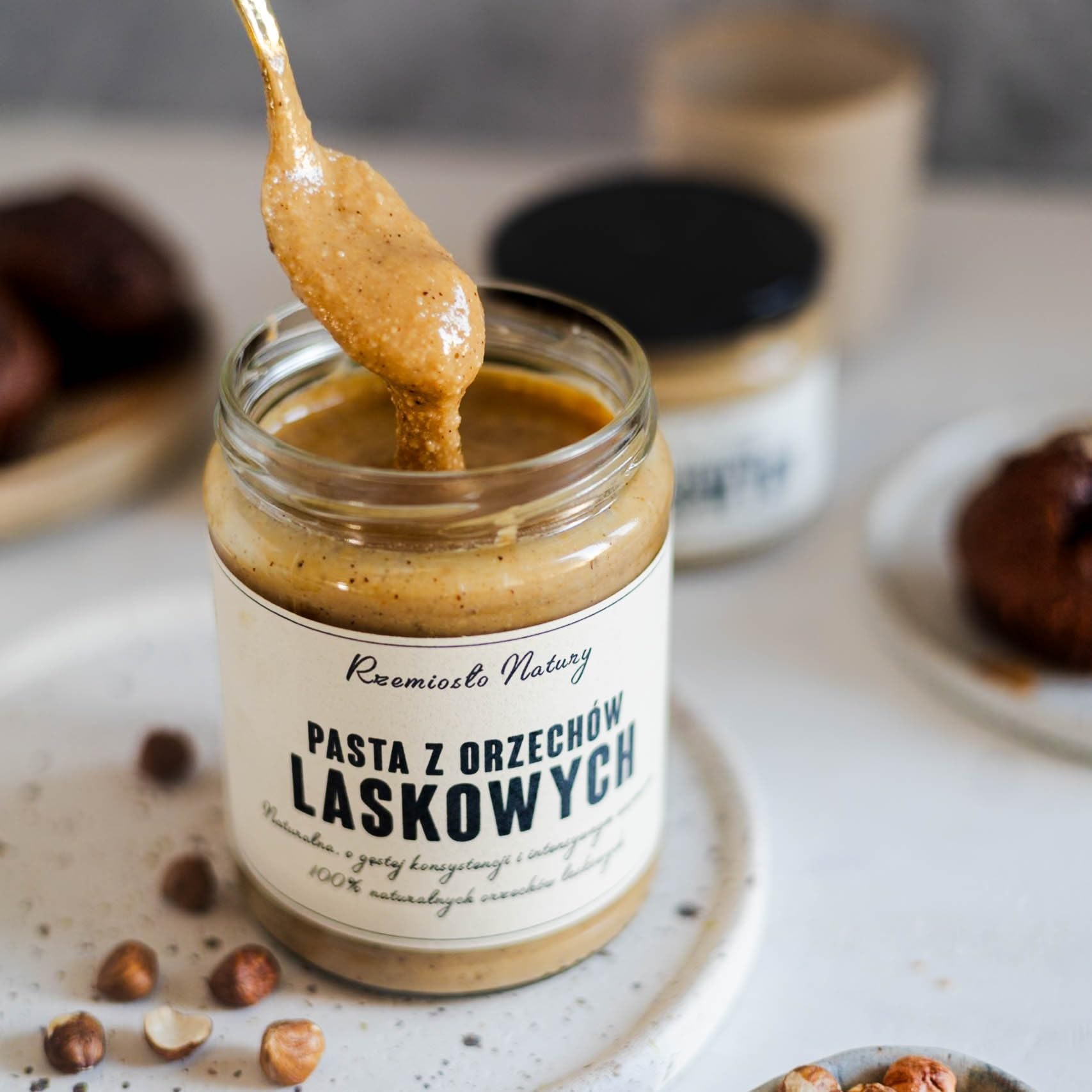 RZEMIOSŁO NATURY - PASTA Z ORZECHÓW LASKOWYCH 100% ORZECHÓW 100g