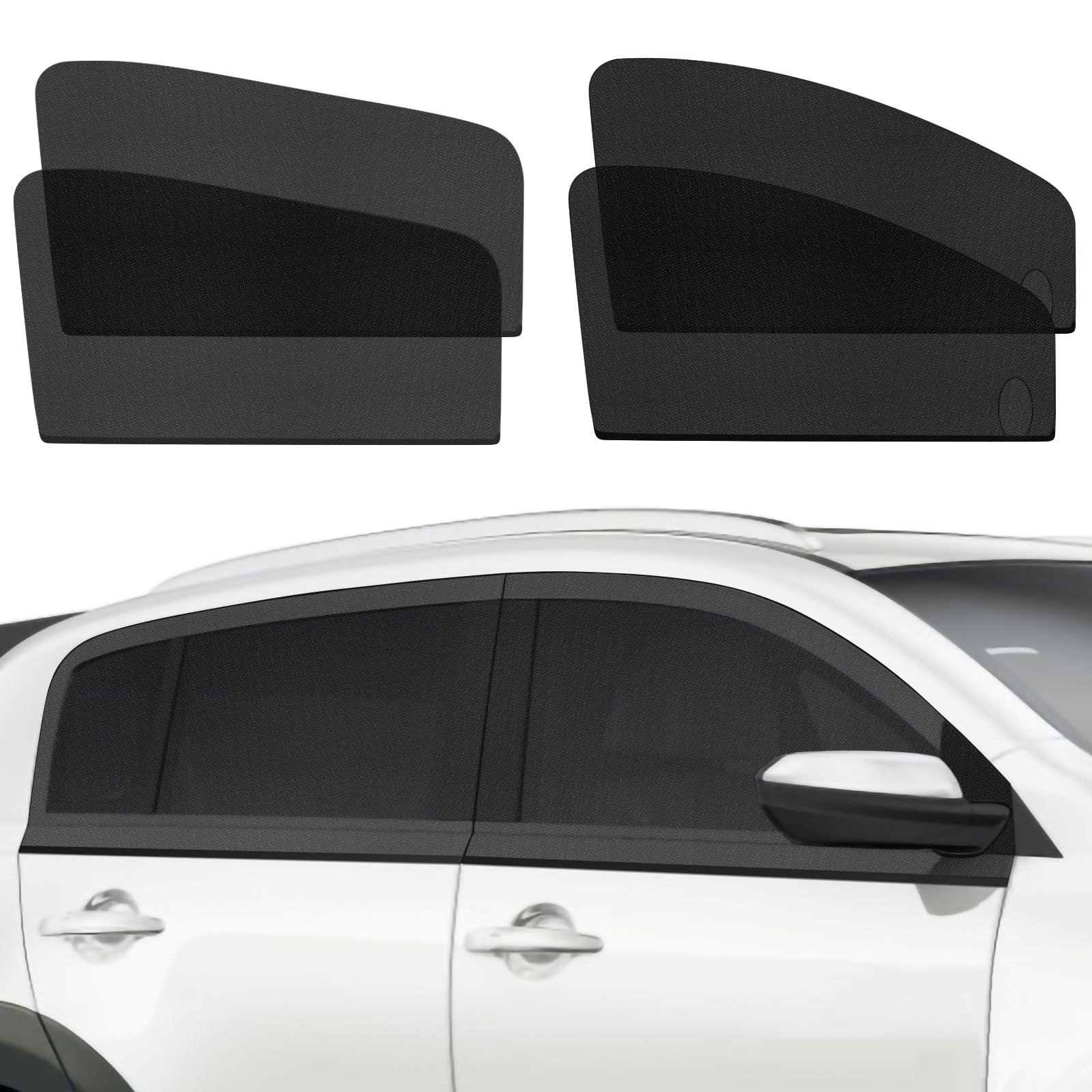 DIZA100 Parasole per auto, 4 pezzi, finestrini anteriori+lunotto posteriore, parasole per auto, con protezione dai raggi UV/antiriflesso