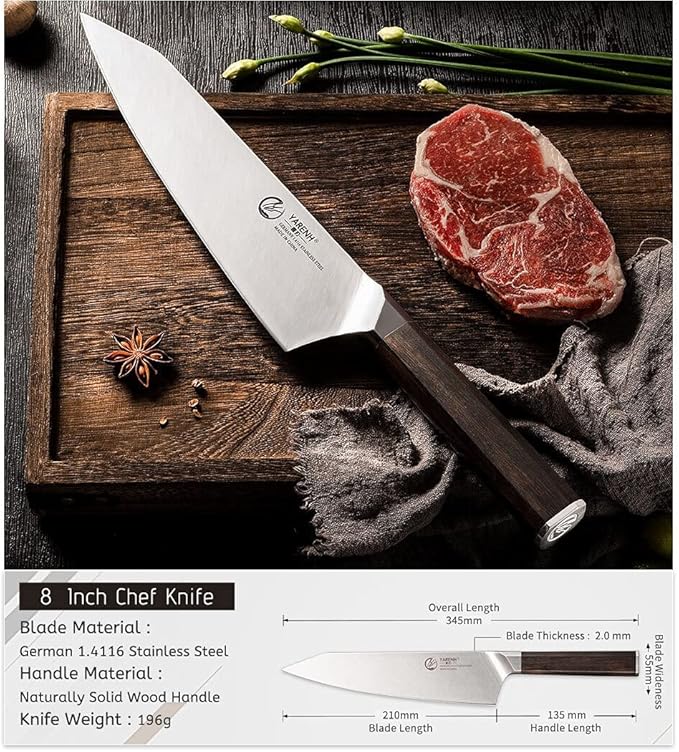 Set de 3 Cuchillos de Cocina Profesionales Acero Inoxidable miniatura 6