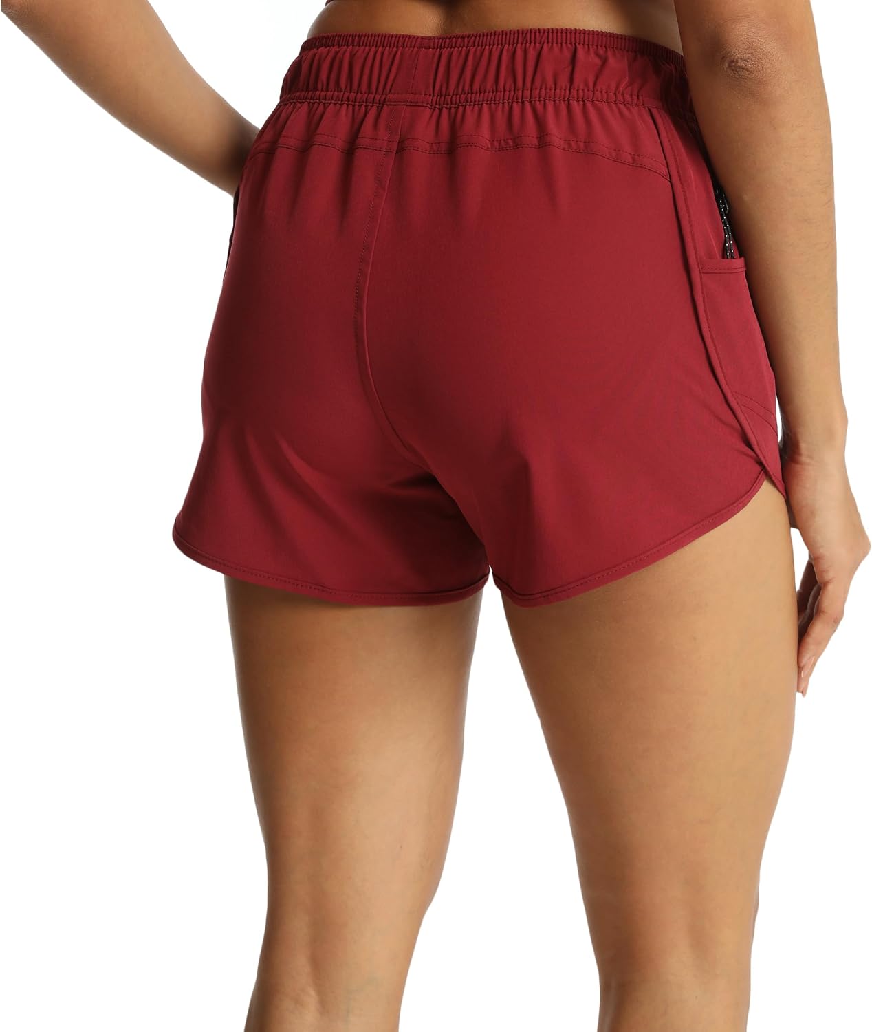 Running Shorts for Women with Liner Athletic Sport Pants Lightweight Gym Workout Shorts with Pockets