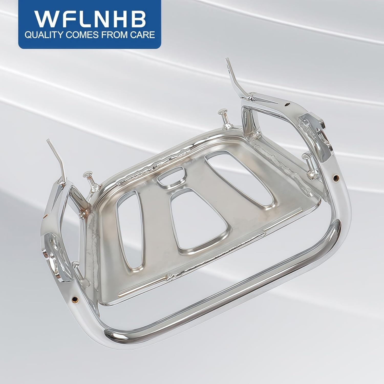 WFLNHB Motorcycle Rear Luggage Rack 08L70-K0G-900 Replacement for Honda 2019-2022 Super Cub C125 Chrome