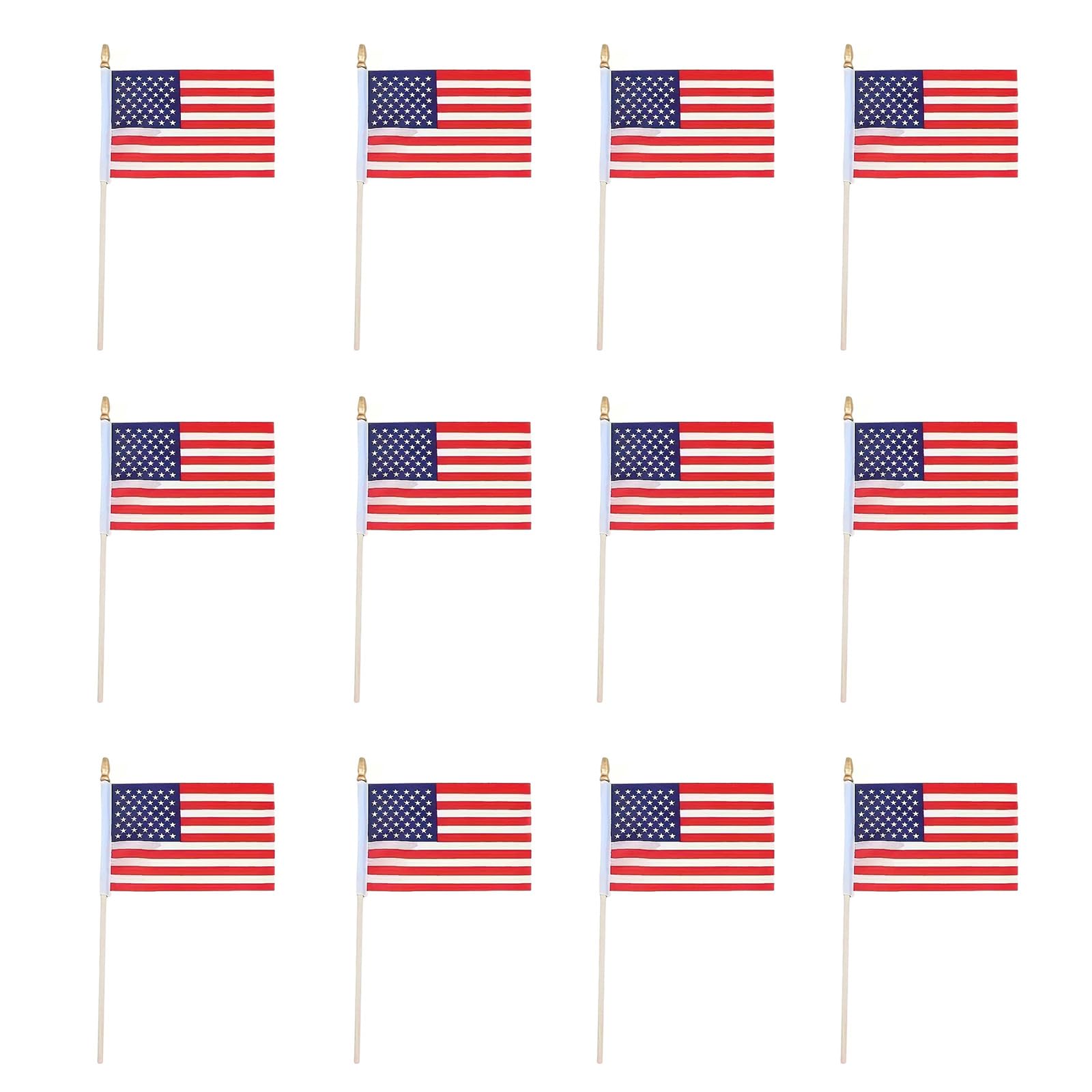 Whoasyst Tear Resistant Polyester Flags with Wood or Rod for Political Event and Cultural Exhibition Holiday Decoration School Activity Flags