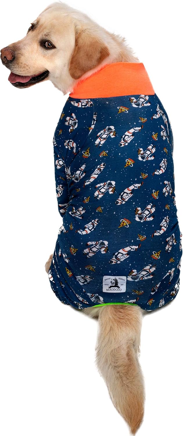 Dog Clothes,Lovely Elastic Dog Pajamas Sleeping Clothes Anti-hair Dust-proof Four-legged Garment Jumpsuit Clothes for Medium Dogs Large Dogs (32 - Image 4