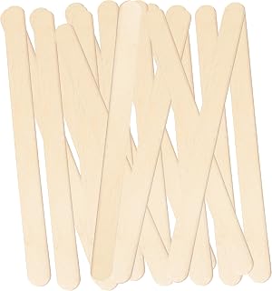 100 Pcs Premium Natural Wood Craft Sticks, 4.5 Inch Durable Ice Cream Sticks for DIY Crafts, School Projects, Art, Home Decor, Party Supplies, Model Making, Creative Designs, Crafting Projects