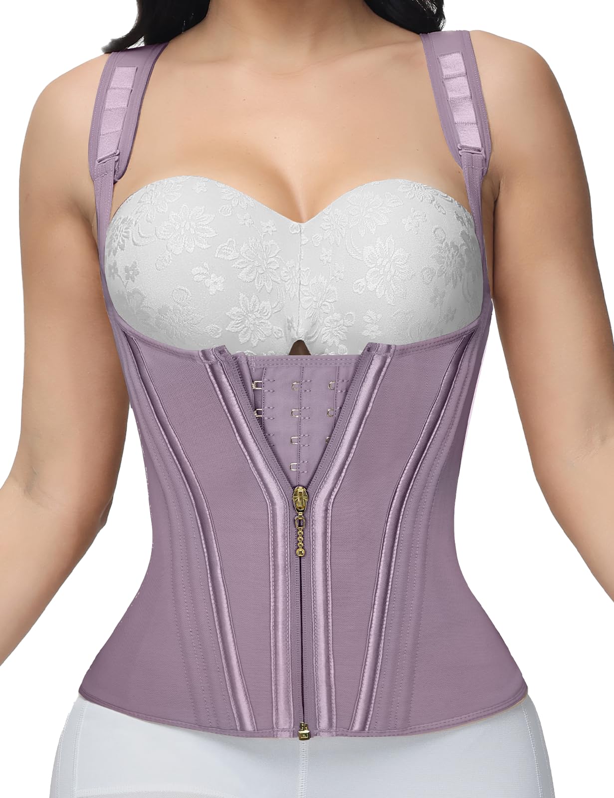 SHAPSHE Waist Trainer for Women, Tummy Control Sports Girdle, Workout Body Shaper with Adjustable Shoulder Strap