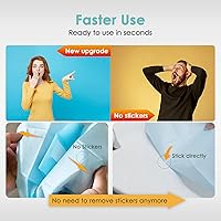 Vista 3 de TRIPTIPS Fundas desechables para asiento de inodoro, paquete de viaje de 20 unidades, uso más rápido, sin adhesivos, impermeable, funda de asiento