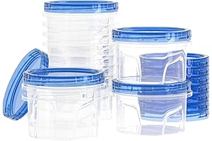 Reusable Ziploc Tupperware Containers for Freezer Storage