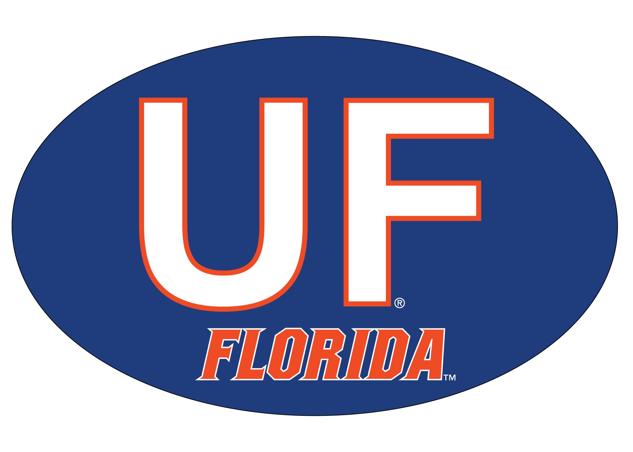 R and R Imports Orange Sporty Single Count Plastic Oval Magnet - Officially Licensed Collegiate Product