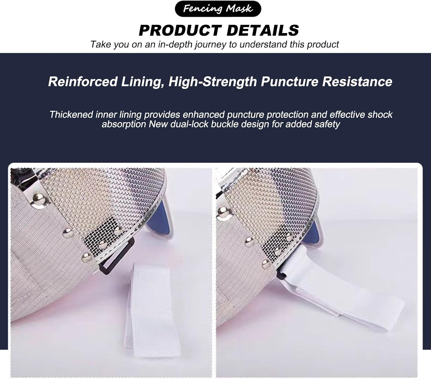 Professional Fencing Mask, Unisex Fencing Helmet Made of Steel Mesh, Suitable for Daily Practice and Competition in Foil, Épée, and Sabre Events(XL,FOIL 900N_REMOVABLE)