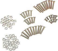 MUSISALY Juego De Tornillos De Fijación Para Patas De Sofa Tornillo Plana De Hierro 80piezas 8x16mm 8x30mm 8x40mm 8x50mm Con Tuercas