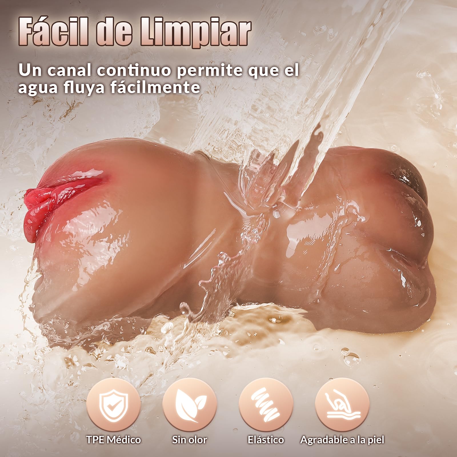 Masturbádores Masculino Real Juguetes Sexuales - Masturbador Masculino Juguete Sexuale para Hombre con con 3D Vagina y Anal, Juguetes Eróticos para Pareja Sexuales