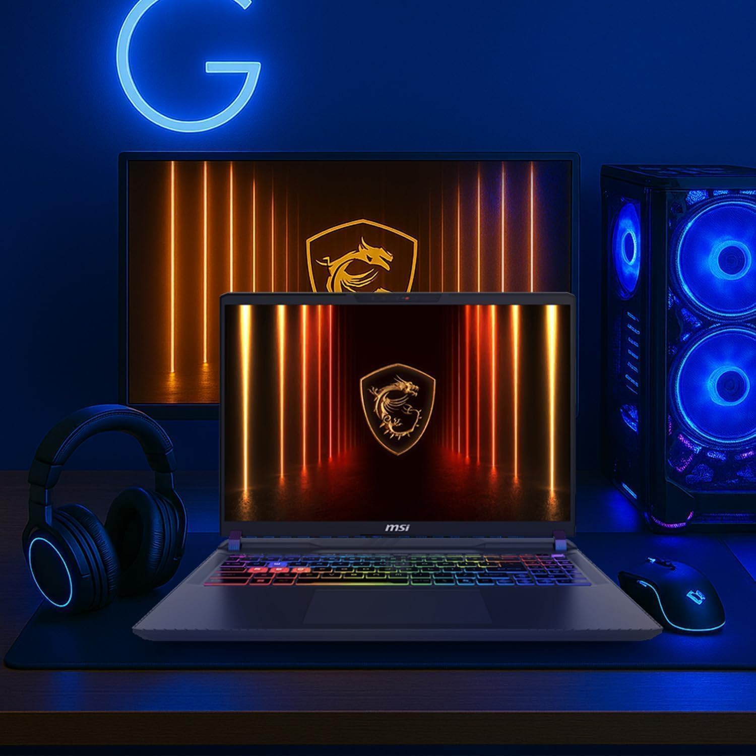 MSI Vector 16 HX AI Gaming Laptop, Intel Ultra 9 275HX(Up to 5.4GHz), NVIDIA RTX 5080 16GB GDDR7, 16" QHD+ 240Hz, Wi-Fi 7, 64 GB DDR5, 4 TB SSD, RGB Backlit Keyboard, Windows 11 Pro, w/Accessories