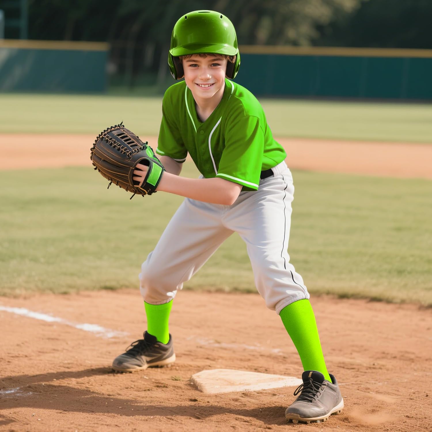 XZQTIVE Baseball Soccer Softball Socks for Youth Adult Solid Colors Socks for Boy Girl - Image 4