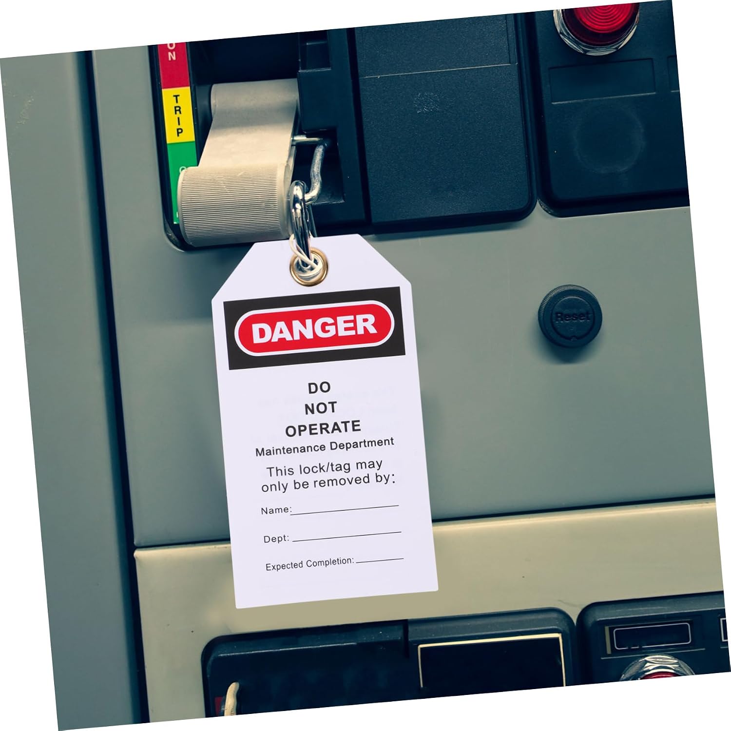 Alipis 10pcs Do Not Operate Tags Industrial Safety Warning Labels for Equipment Hanging Tags for Factory Use Standards