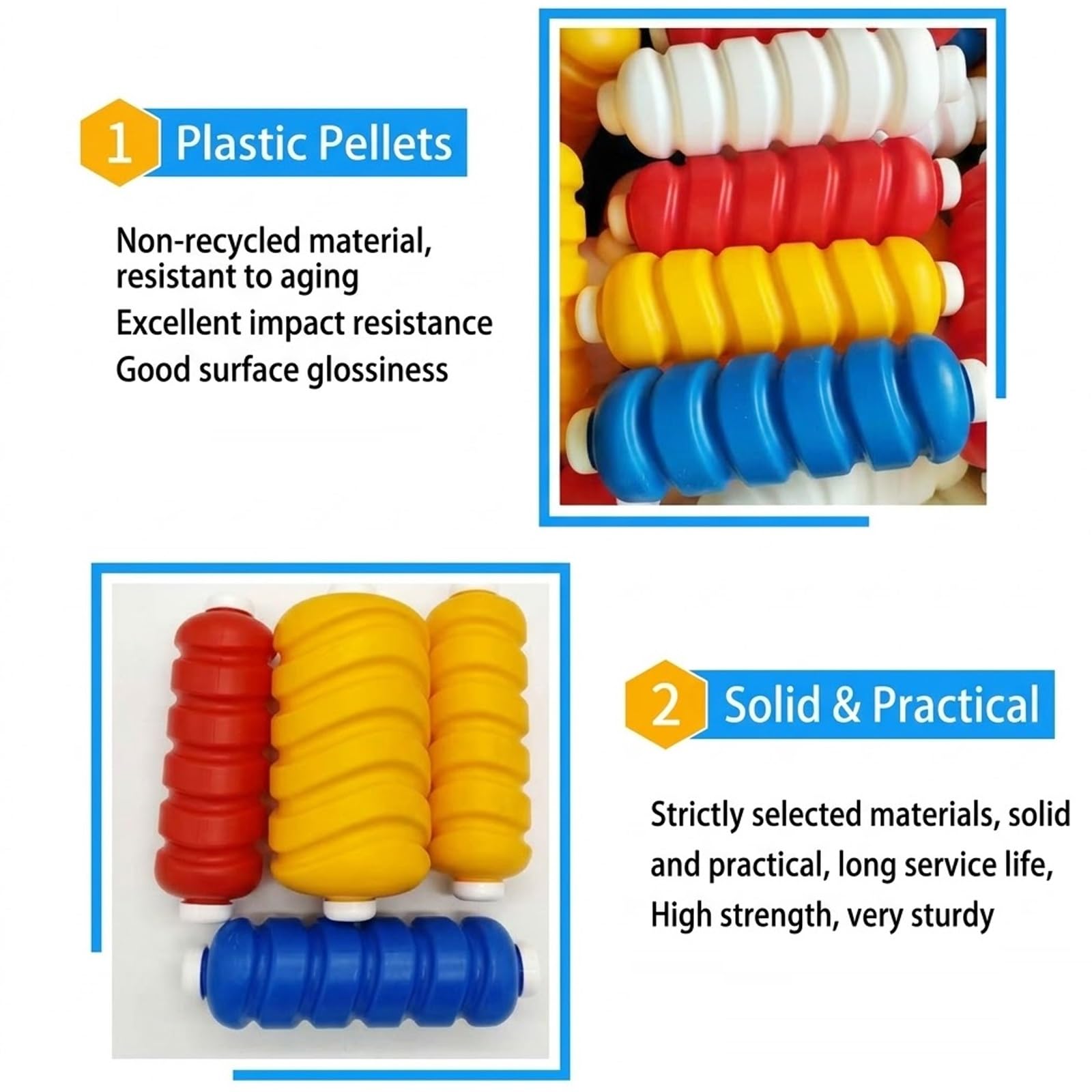 Corchera Piscina Multi-Medida con Flotadores en Espiral 6cm 9cm, Cuerda de Seguridad HDPE Rompeolas Línea de Marcación Lisa para Entrenamiento