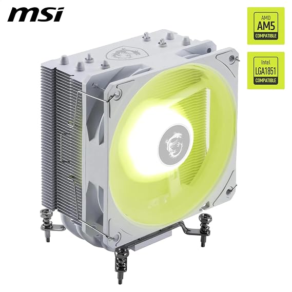MSI MAG COREFROZR AA13 WHITE 120mm ARGB White Processor Air Cooler