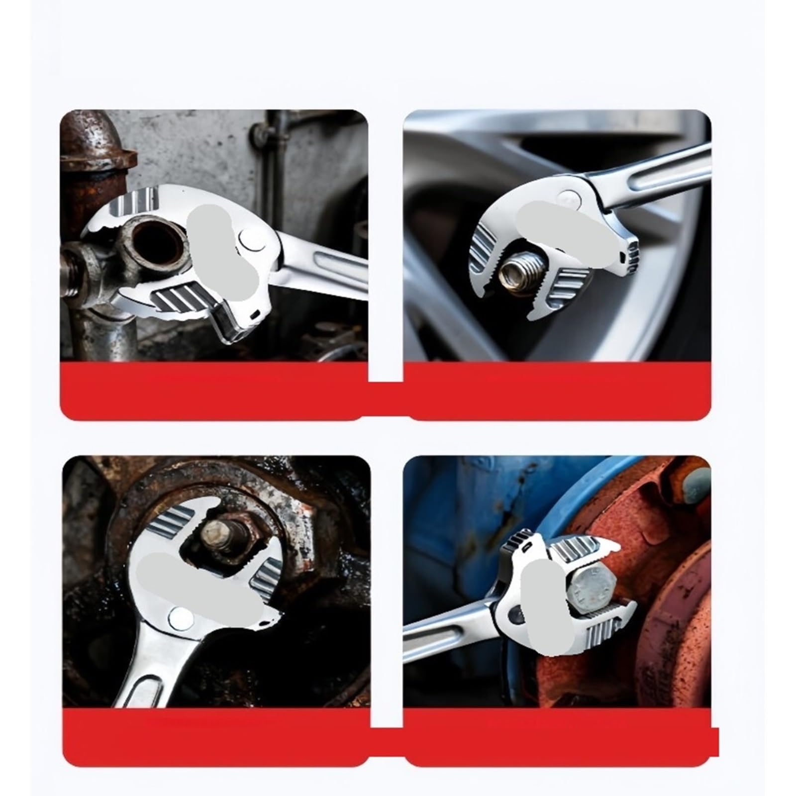 Pinza a Pappagallo Chiave industriale for artigli di granchio for impieghi gravosi, strumento a ganascia larga con cricchetto autoregolante for la produzione tubazioni automobilistiche(1PC 24-32mm)