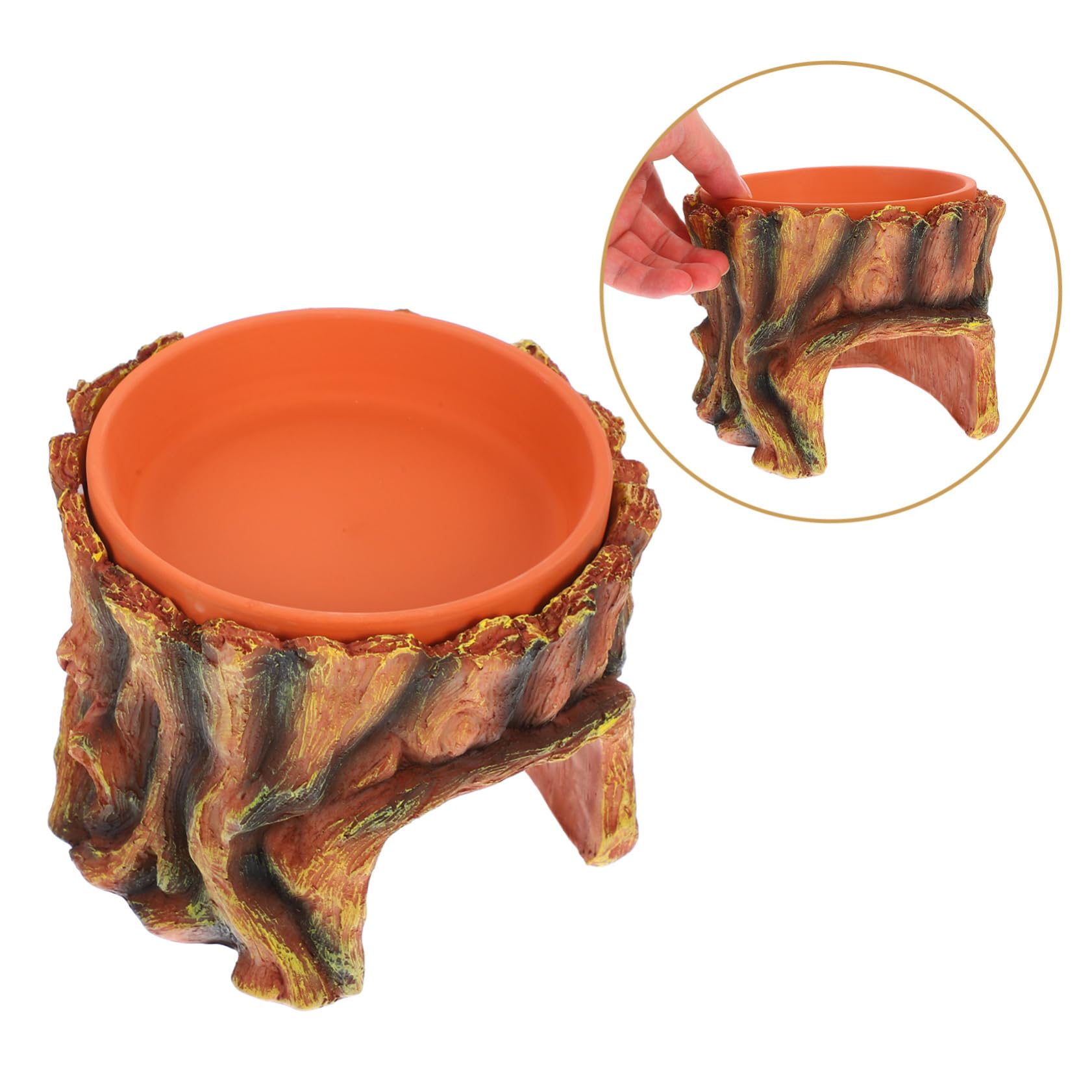 Nascondiglio Per Rettili in Resina Nascondiglio Per Gechi Leopardo Accessorio Per Acquario Decorazione Per Acquario