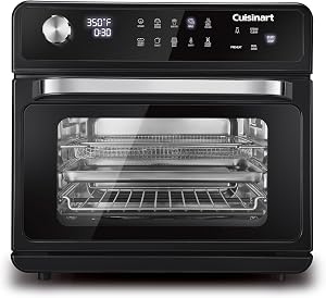 Cuisinart Gourmet Convection Steam Air Fryer Oven, Black (CSO-500C) | 10 Functions, 20 Auto Pre-Sets, Countertop, 1800W