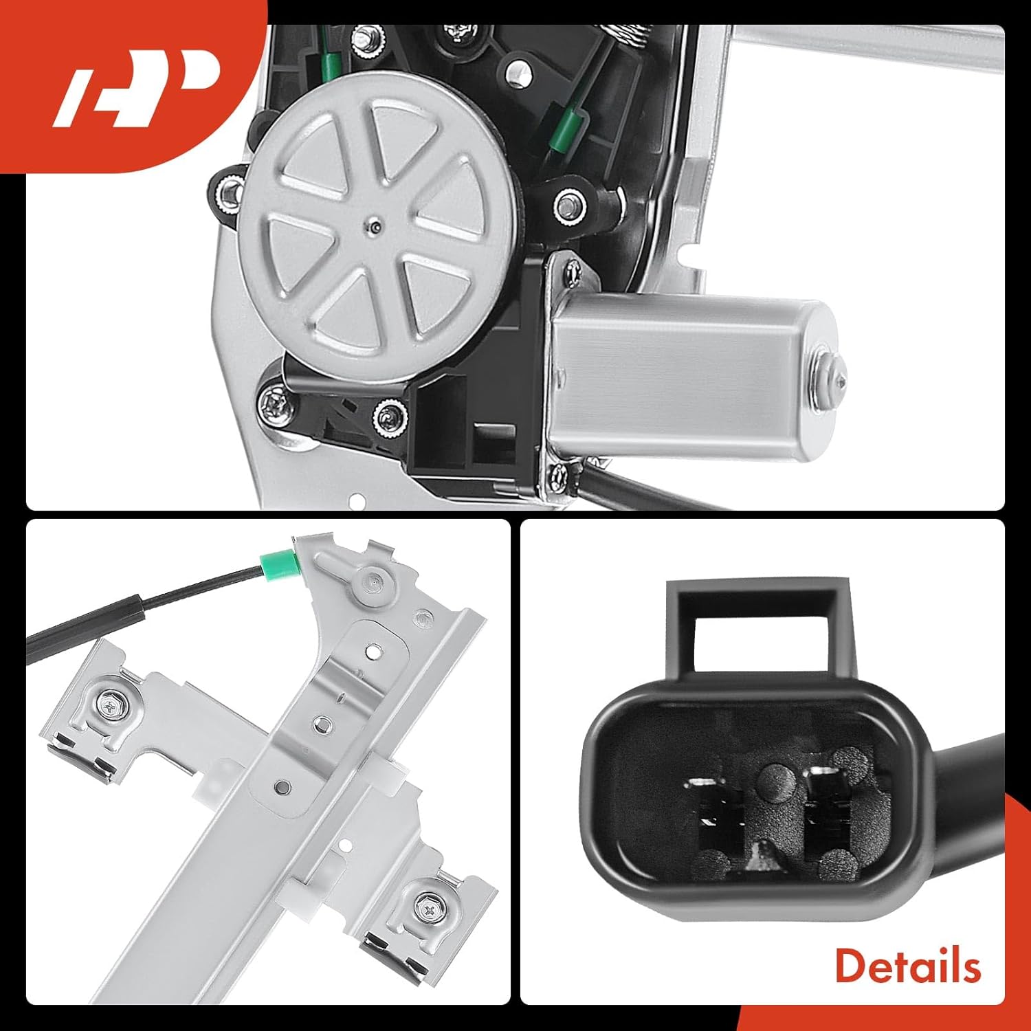 A-Premium Rear Right Passenger Side Power Window Regulator with Motor Compatible with Chevrolet Trailblazer GMC Envoy Buick Rainier Isuzu Ascender Saab 9-7x Oldsmobile Bravada, Sport Utility