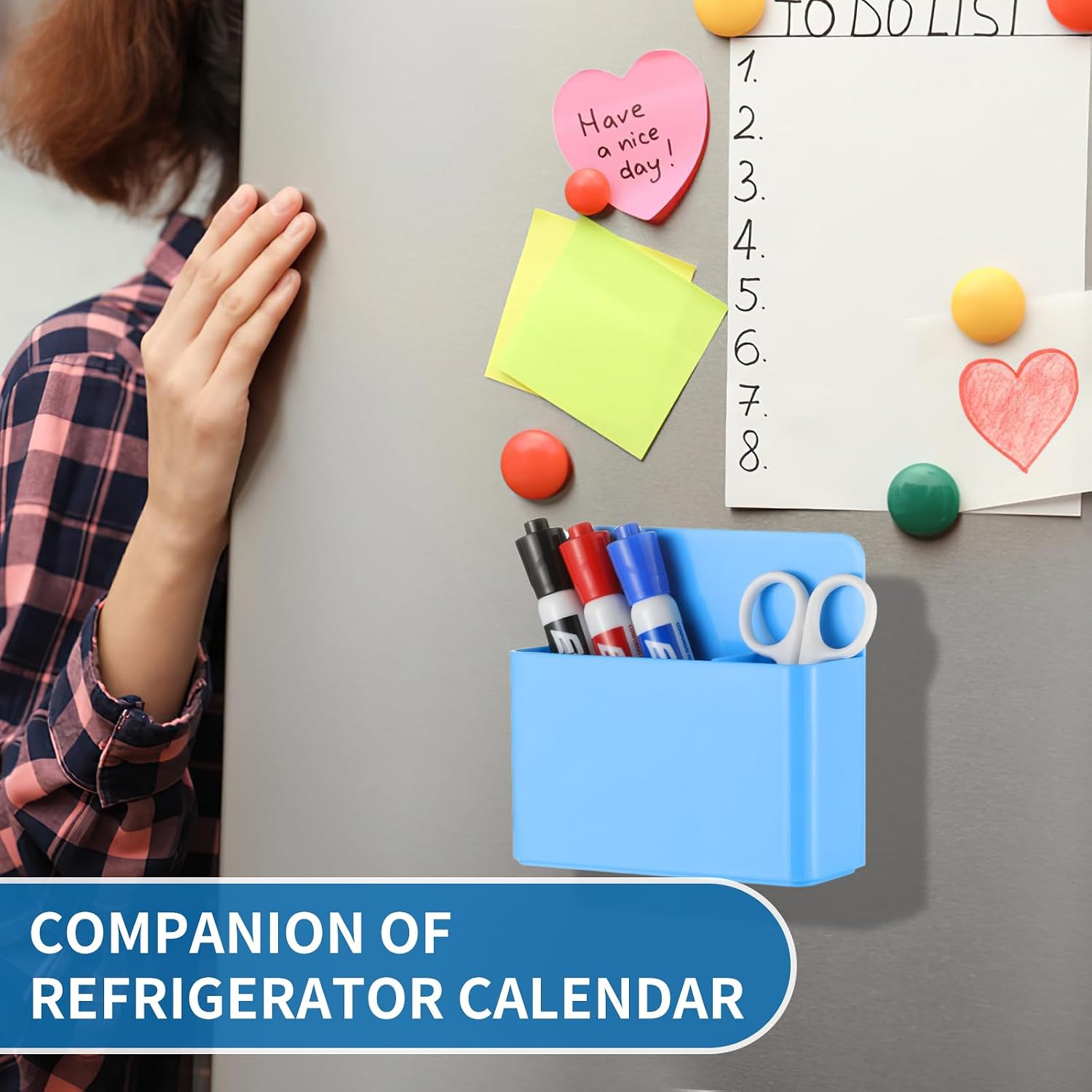Camelmother 2Pcs Magnetic Dry Erase Marker Holder For Whiteboard Fridge image 5