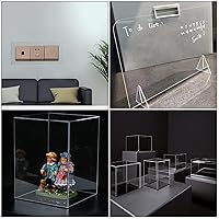 Vista 7 de Paquete de 10 láminas de acrílico transparente de 8 x 12 pulgadas, 0.079 in de grosor, tablero acrílico transparente rectangular, panel de acrílico