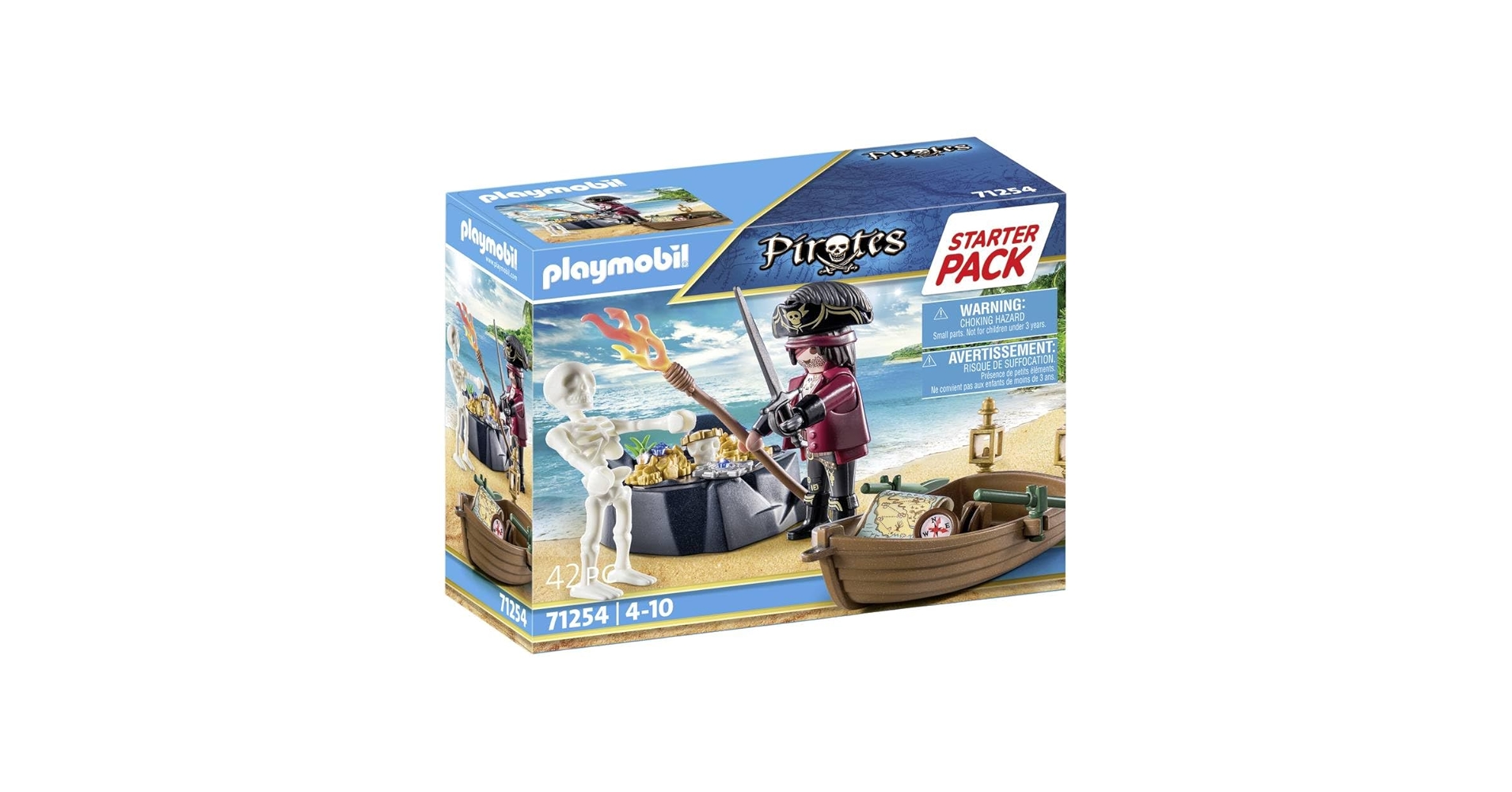 Amazon.com: Playmobil Starter Pack Pirate with Rowing Boat : Toys