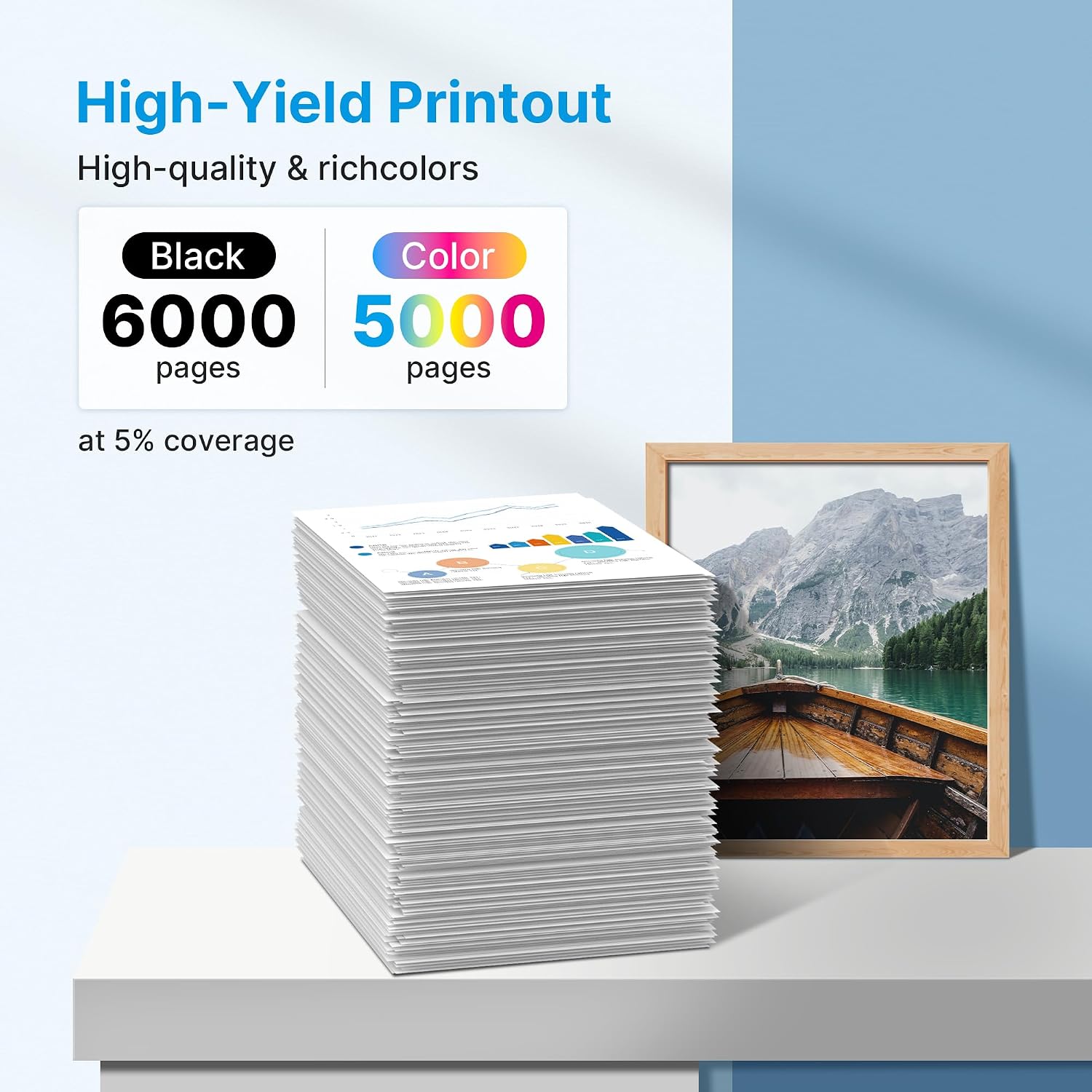 LC406 LC406XL Ink Cartridges for Brother Printer Compatible for MFC-J4335DW image 3