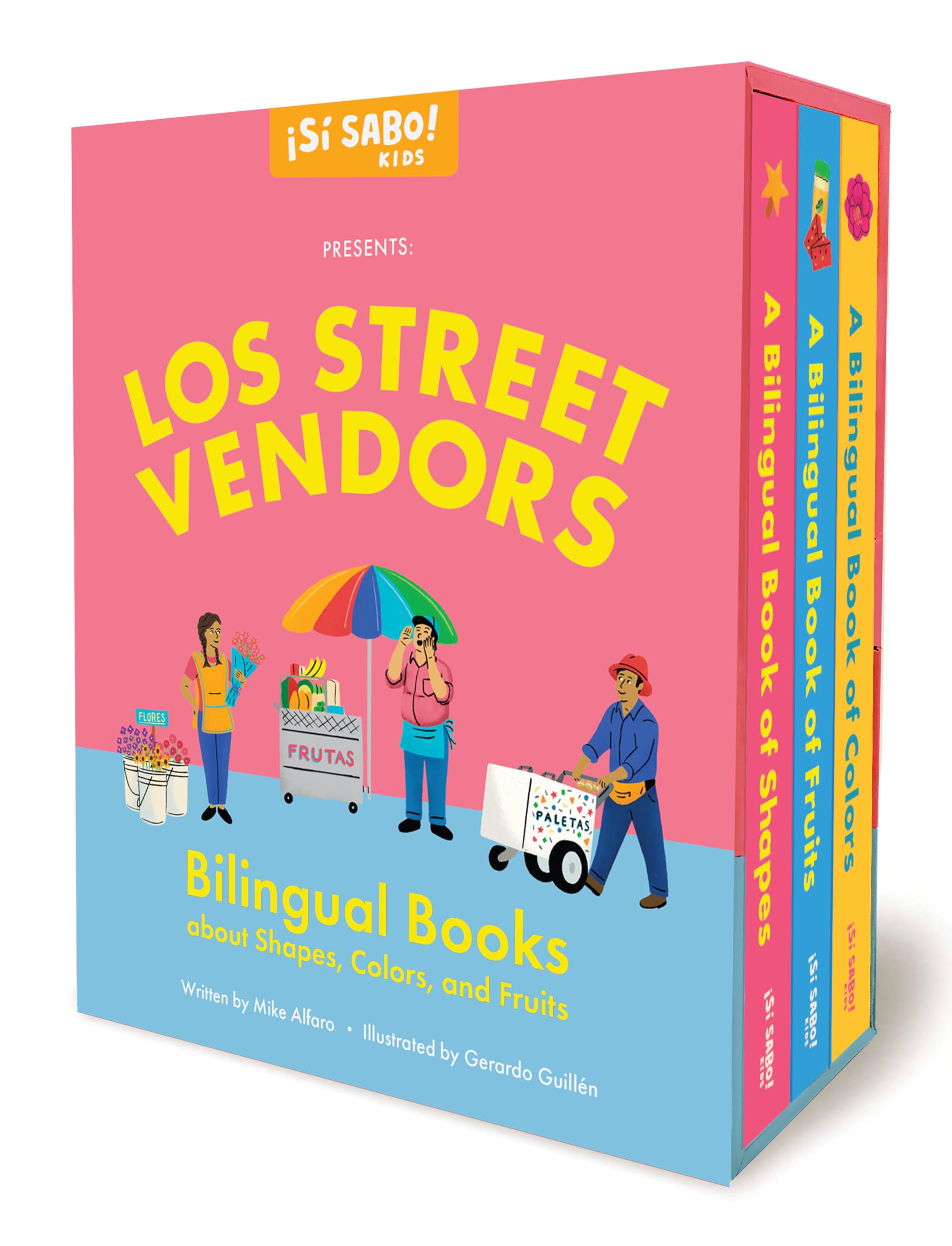 Los Street Vendors: Bilingual Book Set about Shapes, Colors, and Fruits (Si Sabo Kids)