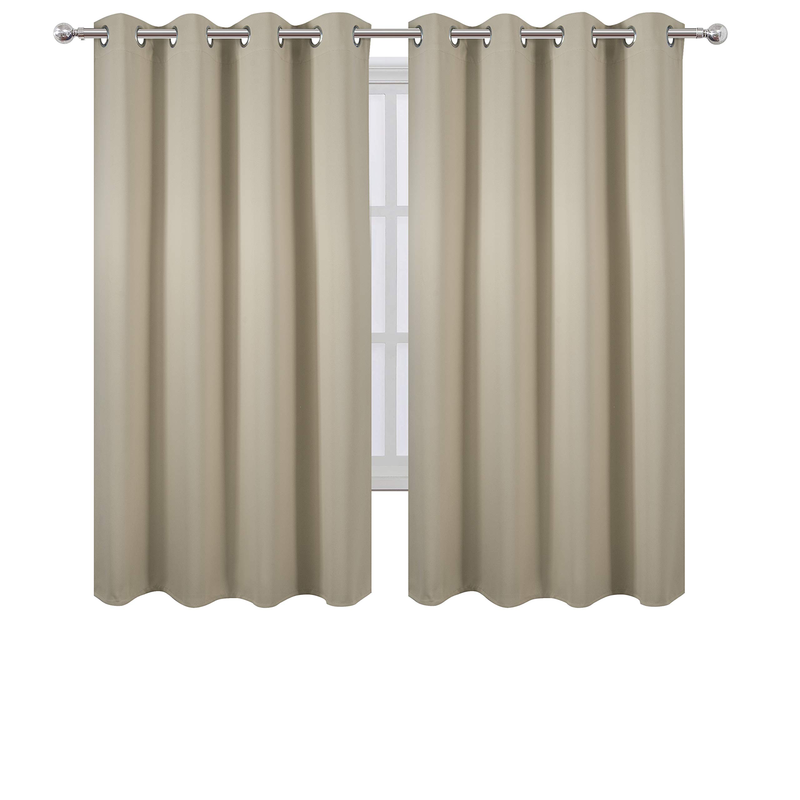 Homeideas – Cortinas Opacas De 52 X 84 Pulgadas De Largo, Juego De 2