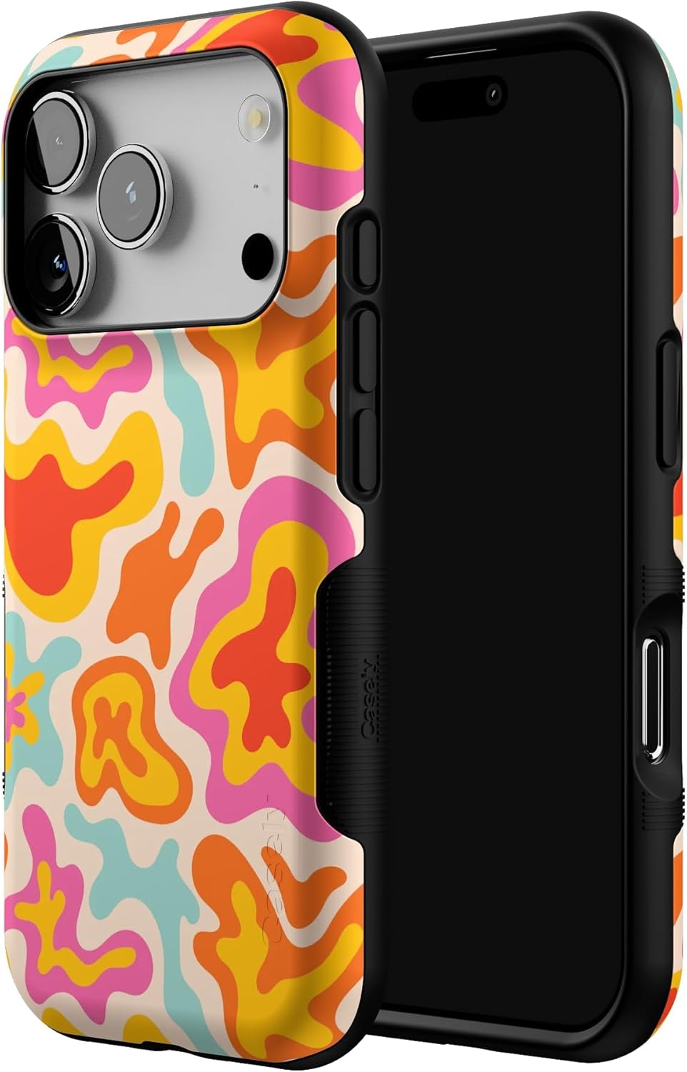Casely iPhone 17 Pro Case | Tropical Color Splash | Abstract Retro | Bold Protective Design | Compatible with MagSafe - Image 2