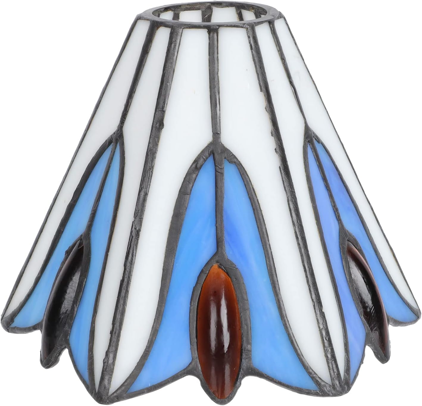 Totority Creative Glass Lamp Shade Decorative Hanging Light Cover for Home Decor Stylish Design Softens Light for Eye Comfort for Bedrooms and Living Spaces