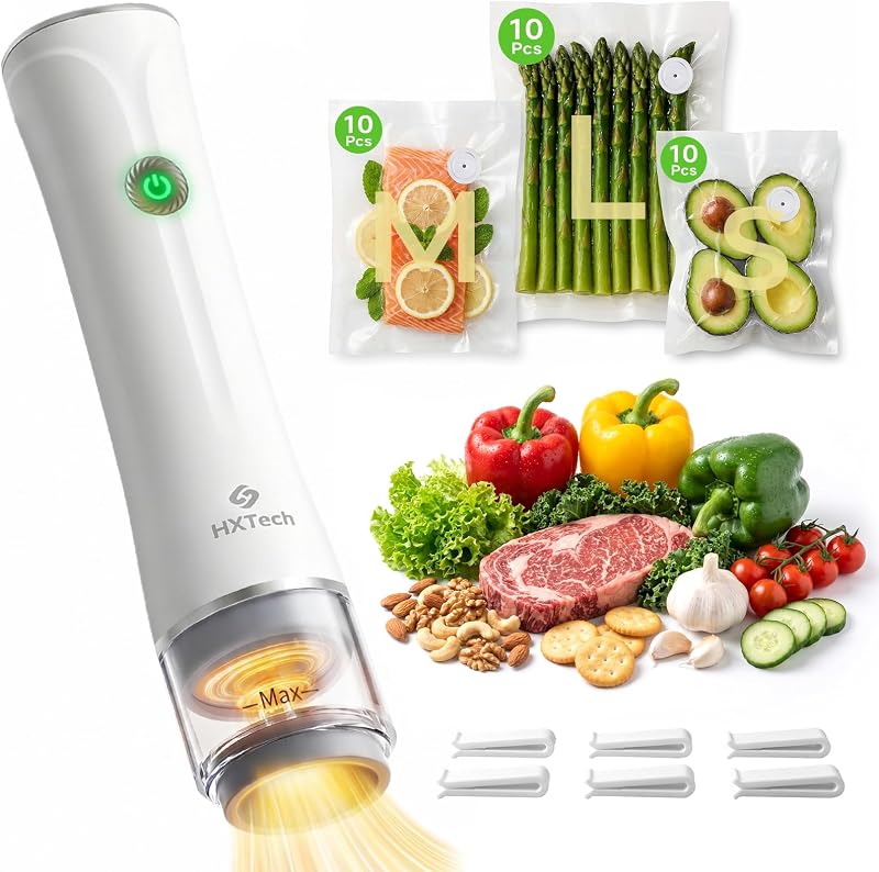 HXTech Compact Vacuum Sealer in White