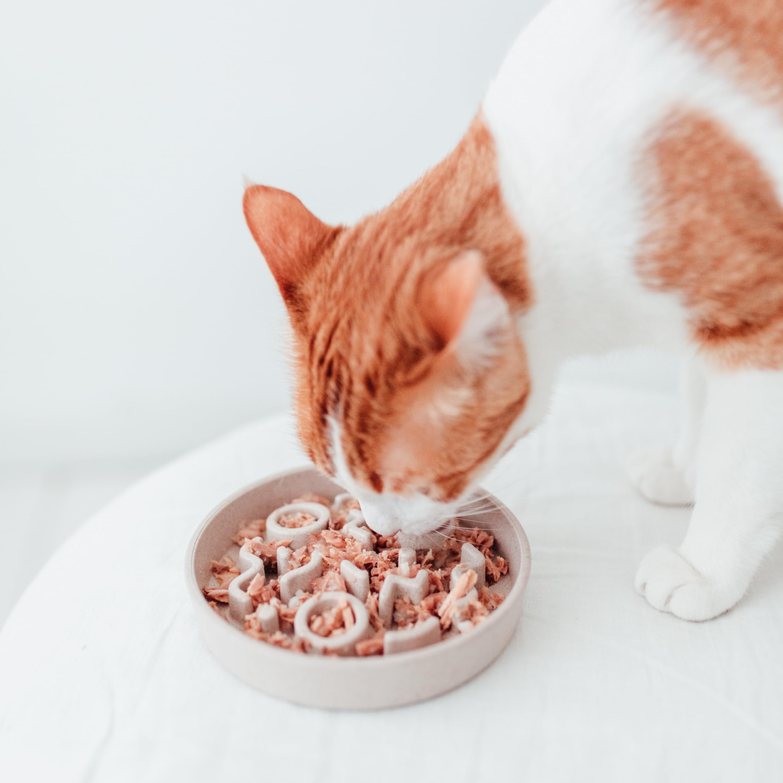 District 70 Bamboo Cat Slow Feeder - Ø 13,5 cm - Merengue