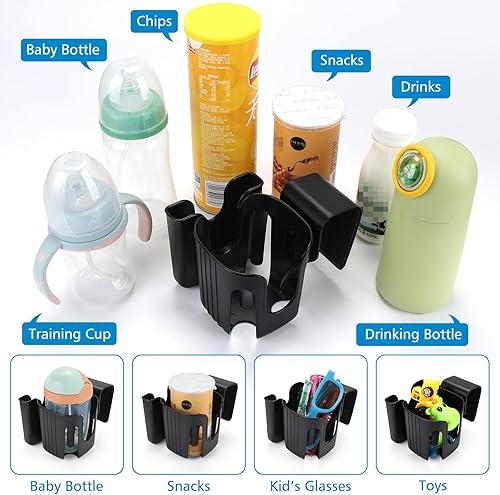 Miniatura 8 de Accmor Portavasos para niños para asientos de automóvil convertibles, soporte universal para vasos para niños, compatible con la mayoría de modelos