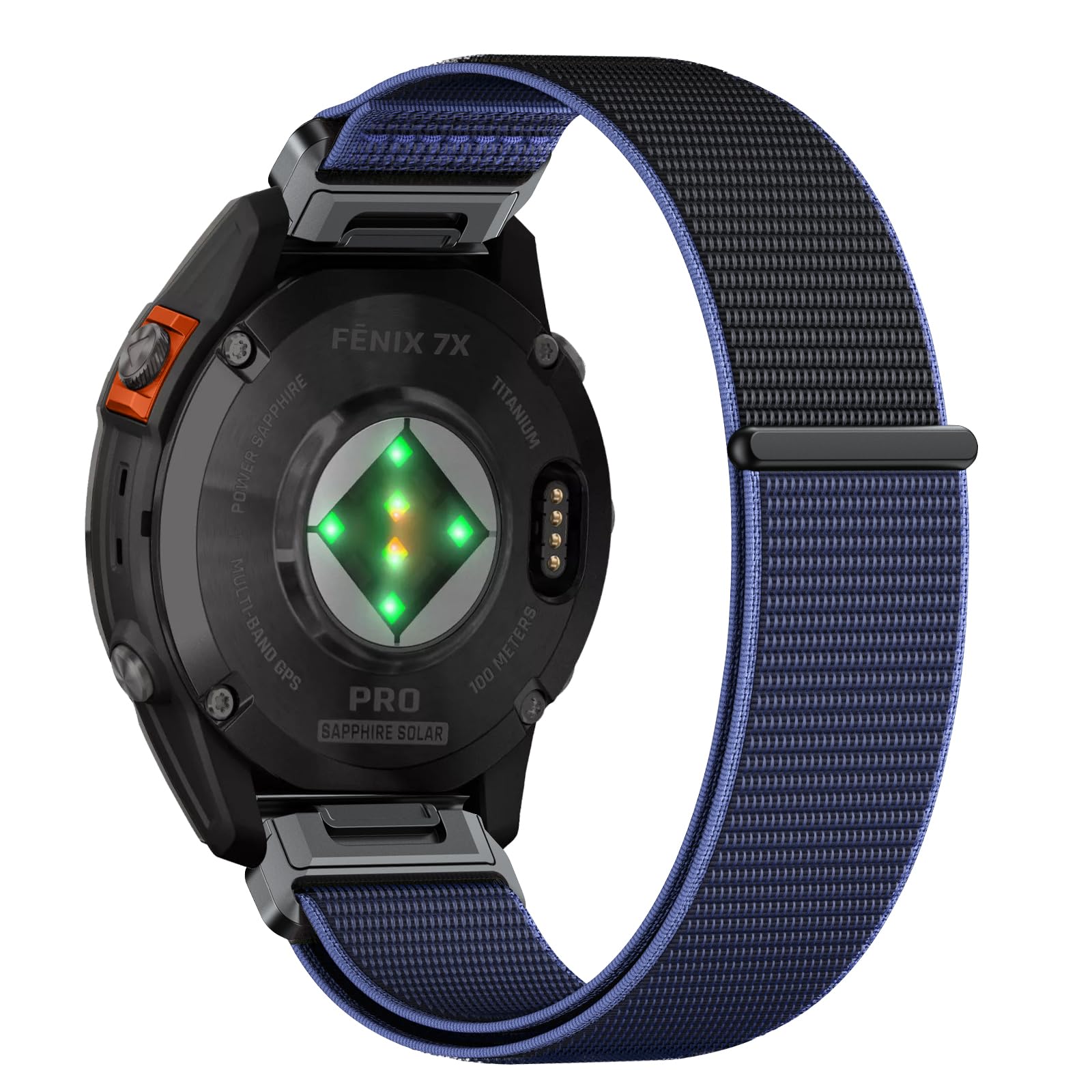 Nylon QuickFit Armband 26mm Für Garmin Fenix, Epix, Enduro – Klettverschluss, Dunkelgrün