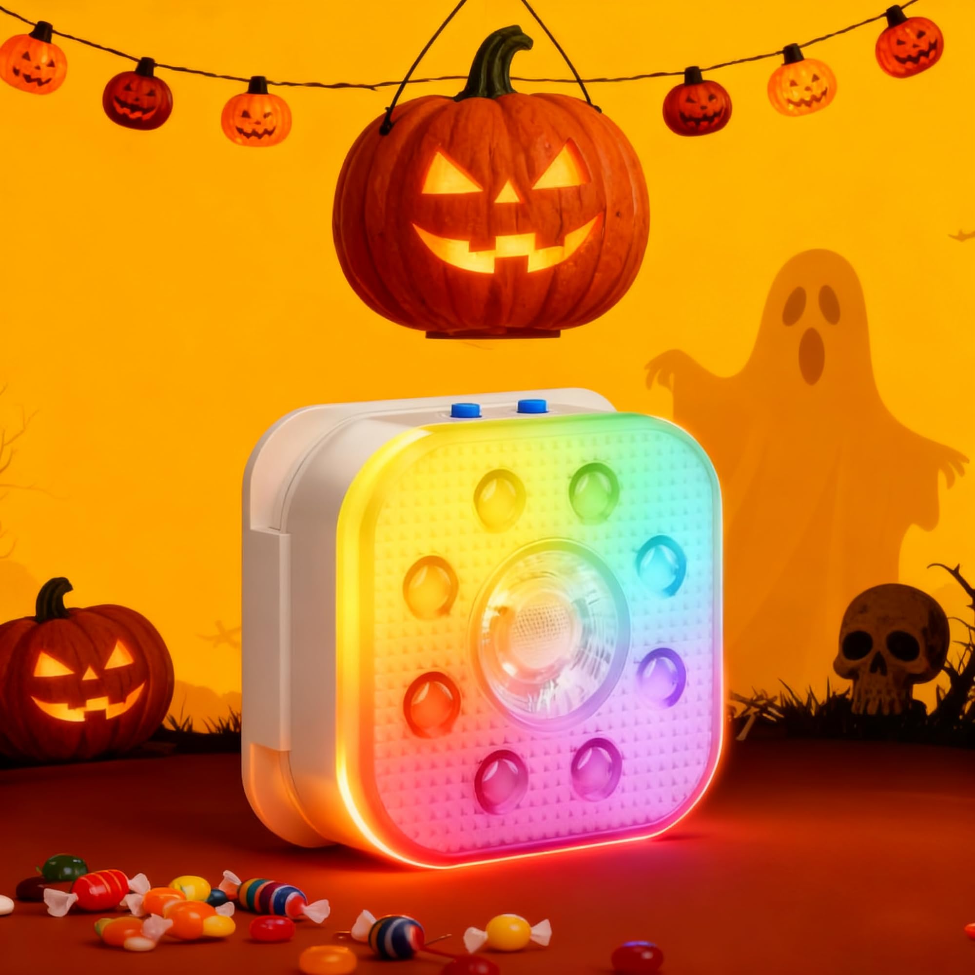 Luzes LED Submersíveis TEPENAR Recarregáveis - 16 Cores Com Controle Remoto | Para Piscina, Banheira E Decoração De Halloween