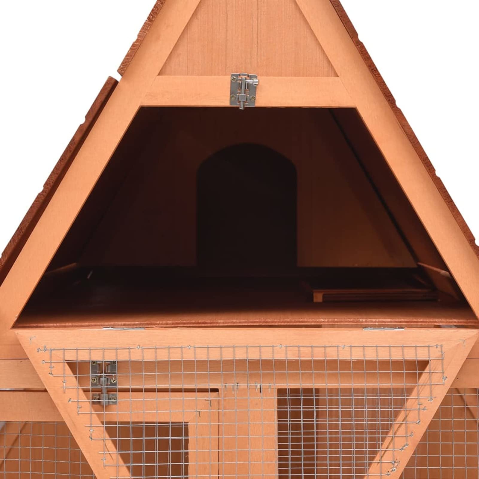 Conejera, XIAOGUANG Jaula Cobaya, Jaulas para Conejos, Jaula Hamster, Casa Conejo, Casita Conejo, Nido Conejo, de Madera Maciza de Abeto 152x127x109,5 cm