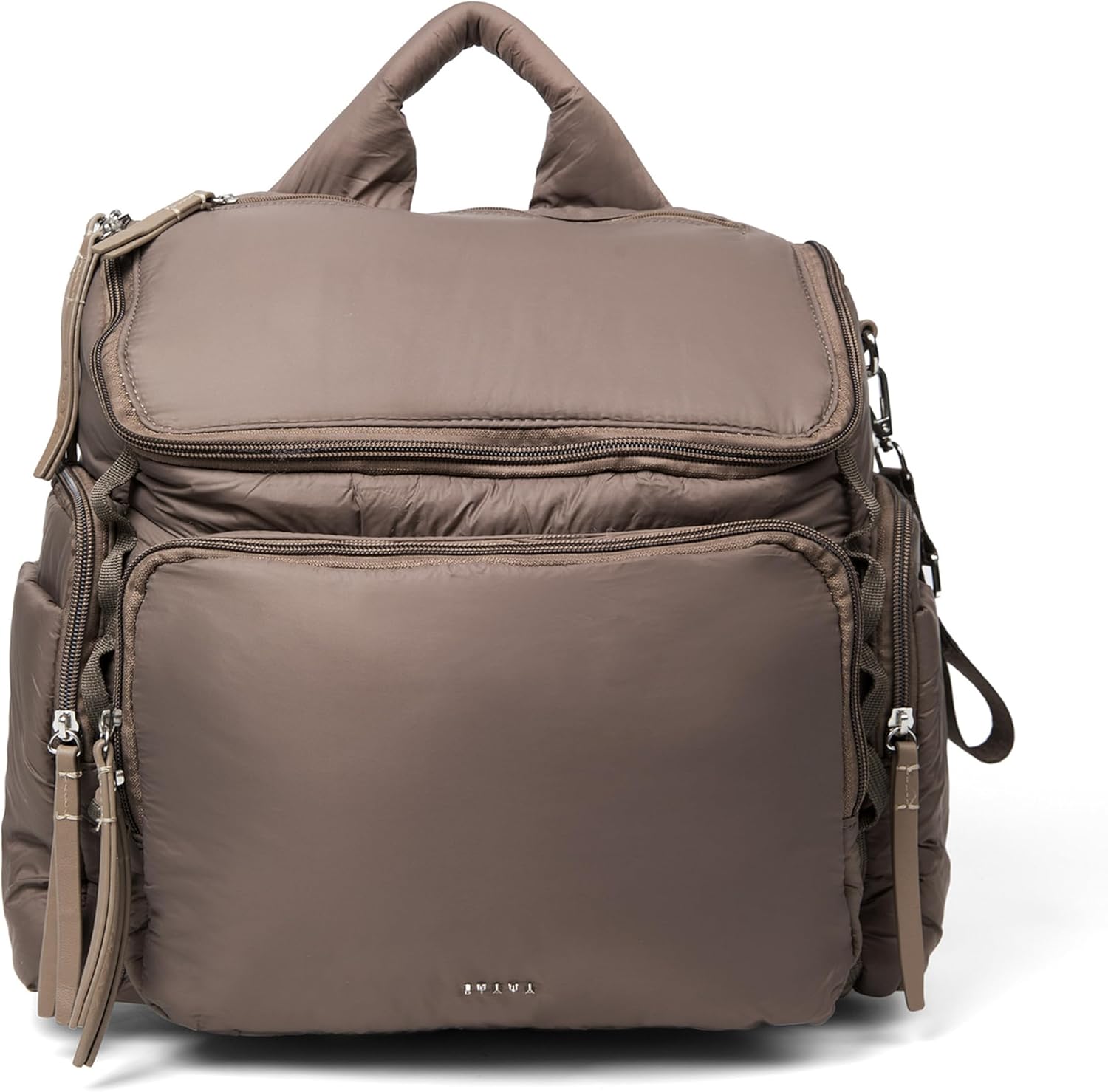 Staya Cloud Diaper Bag Backpack – Lightweight Travel Baby Bag, Aesthetic Minimalist Diaper Bag for Mom with Multiple Compartments (Taupe)