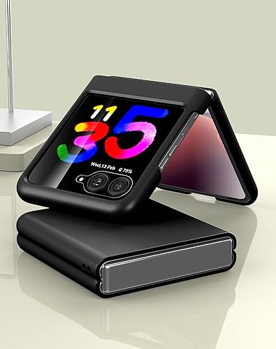 Miniatura 6 de Feitenn Funda para Moto Razr Plus, protector de pantalla para Moto Razr Plus, funda delgada de policarbonato duro a prueba de golpes con película