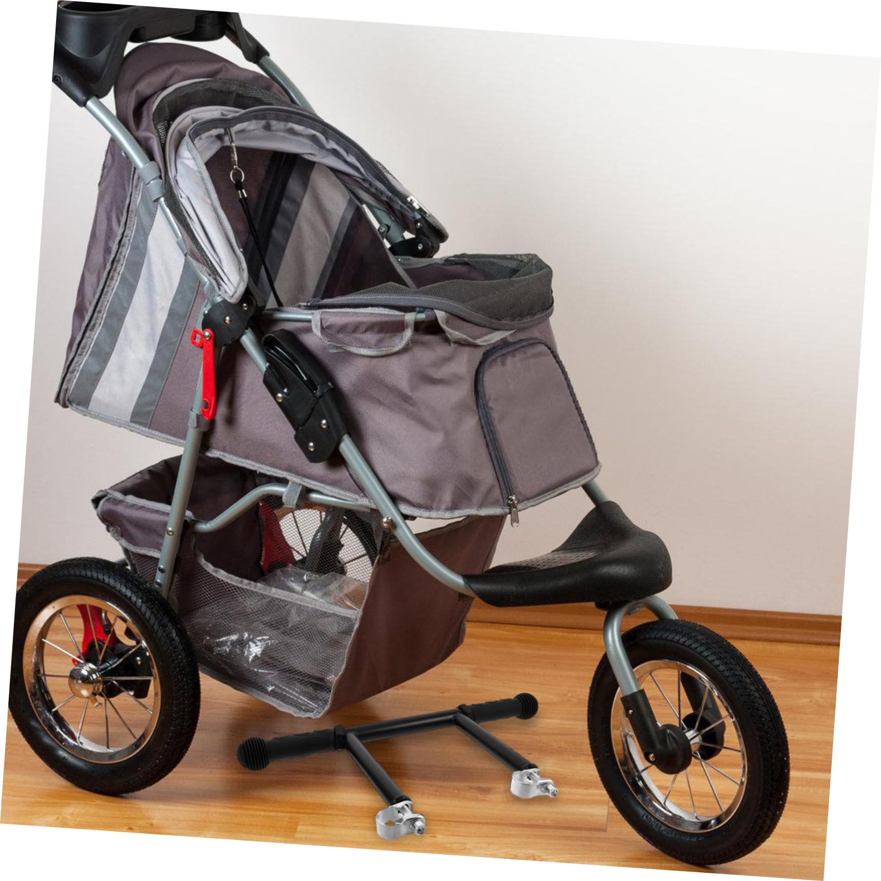 ORFOFE Extension de Poignée Poussette avec Attache Rallonge Rehausseur de Guidon pour Compatibles Améliore Confort et Interaction Parent- Installation Facile pour Sorties Famille