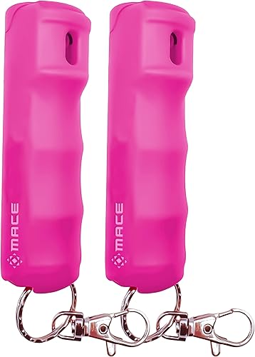 Miniatura 15 de Spray de Pimienta Mace - Fuerza Policial Máxima OC con Tinte UV, Tapa de Apertura Rápida, Agarre Ergonómico para los Dedos, Llavero Fácil de Spray