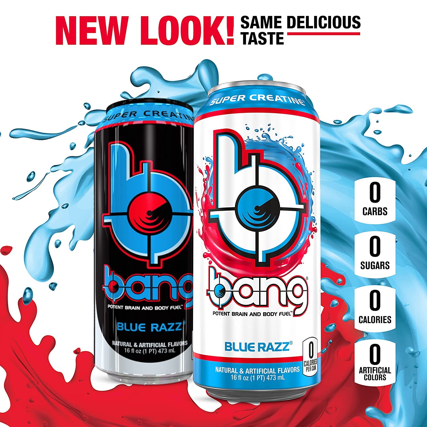 Vpx Bang - Blue Razz - 16fl.oz. (Pack of 8)